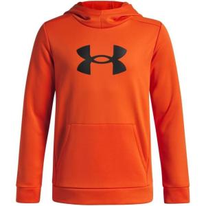 imageUnder Armour Boys Armour Fleece Big Logo Hoodie844 Orange Base   Black