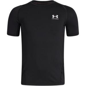 imageUnder Armour Boys HeatGear Armour ShortSleeve TShirt002 Black   White
