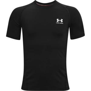 imageUnder Armour Boys HeatGear Armour ShortSleeve TShirtBlack 001White