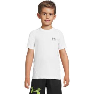imageUnder Armour Boys HeatGear Armour ShortSleeve TShirtWhite 100Black