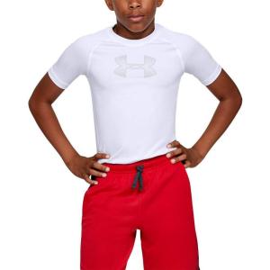 imageUnder Armour Boys HeatGear Armour ShortSleeve TShirtWhite White