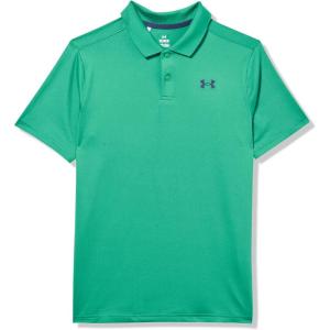 imageUnder Armour Boys Matchplay Golf Polo305 Team Kelly Green   Midnight Navy