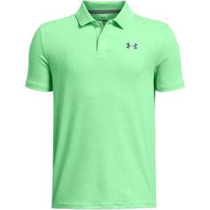imageUnder Armour Boys Matchplay Golf Polo350 Matrix Green   Midnight Navy