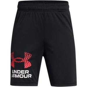 imageUnder Armour Boys Tech Logo ShortsShorts002 Black   Racer Red