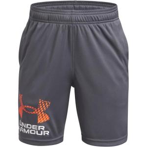 imageUnder Armour Boys Tech Logo ShortsShorts025 Castlerock  White  Fire