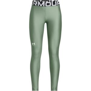 imageUnder Armour Girls HeatGear Leggings348 Silica Green   White