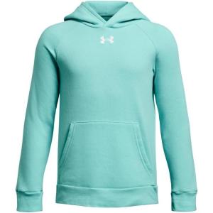 imageUnder Armour boys Rival Fleece Hoodie361 Neo Turquoise   White