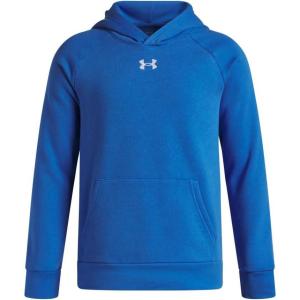 imageUnder Armour boys Rival Fleece Hoodie402 Blue Atlantis   White
