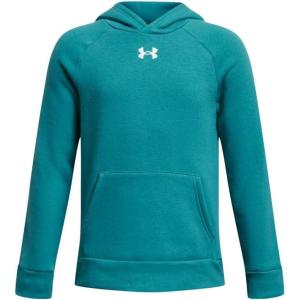 imageUnder Armour boys Rival Fleece Hoodie464 Circuit Teal   White