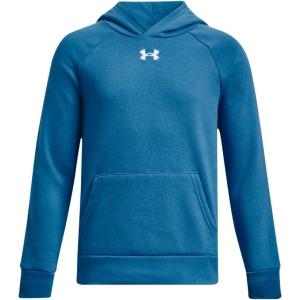 imageUnder Armour boys Rival Fleece Hoodie466 Cosmic Blue   White