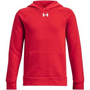 imageUnder Armour boys Rival Fleece Hoodie600 Red   White