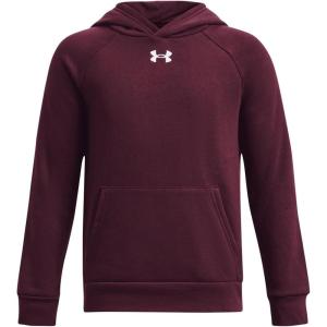 imageUnder Armour boys Rival Fleece Hoodie601 Dark Maroon   White
