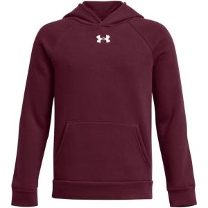 imageUnder Armour boys Rival Fleece Hoodie609 Maroon   White