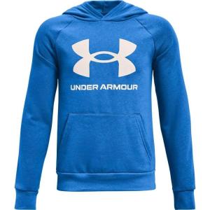 imageUnder Armour boys Rival Fleece HoodieBlue Circuit 436Onyx White
