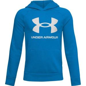 imageUnder Armour boys Rival Fleece HoodieElectric Blue 428Onyx White