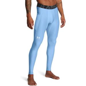 imageUnder Armour Mens HeatGear Armour Leggings475 Carolina Blue  White  White