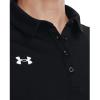 imageUnder Armour Tech Team Womens Short Sleeve Polo ShirtBlack  White