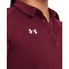 imageUnder Armour Tech Team Womens Short Sleeve Polo ShirtCardinal  White  625