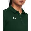 imageUnder Armour Tech Team Womens Short Sleeve Polo ShirtForest Green  White