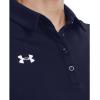 imageUnder Armour Tech Team Womens Short Sleeve Polo ShirtMidnight Navy  White