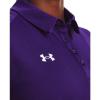 imageUnder Armour Tech Team Womens Short Sleeve Polo ShirtPurple  White