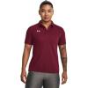 imageUnder Armour Tech Team Womens Short Sleeve Polo ShirtCardinal  White  625