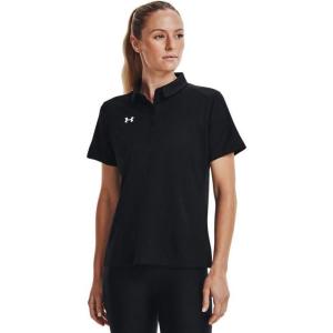 imageUnder Armour Tech Team Womens Short Sleeve Polo ShirtBlack  White