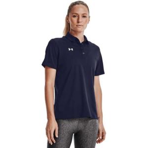 imageUnder Armour Tech Team Womens Short Sleeve Polo ShirtMidnight Navy  White