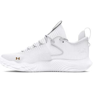 imageUnder Armour Womens Flow Ace Low Volleyball Shoes100 WhiteWhiteMetallic Gold