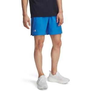 imageUnder Armour Mens Launch Run 7 Inch Unlined ShortsBlue AtlantisWashed NavyReflective