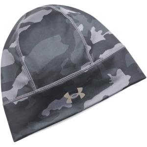 imageUnder Armour Mens Storm Velocity Beanie 025 Castlerock   Black One Size Fits Most