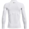 imageUnder Armour Boys ColdGear Armour Mock Long Sleeve TShirt Big KidsWhite 100Black