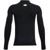imageUnder Armour Boys HeatGear Armour Mock Long SleeveBlack 001White