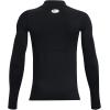 imageUnder Armour Boys HeatGear Armour Mock Long SleeveBlack 001White