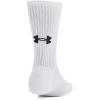 imageUnder Armour UnisexAdult Training Cotton Crew Socks 3 Pack100 White  White  Black