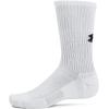 imageUnder Armour UnisexAdult Training Cotton Crew Socks 3 Pack100 White  White  Black