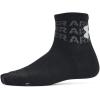 imageUnder Armour UnisexChild Youth Essential Quarter Socks 6 Pack001 Black  Black  Mod Gray