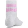 imageUnder Armour UnisexChild Youth Essential Quarter Socks 6 Pack100 White  White  Stellar Pink
