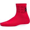 imageUnder Armour UnisexChild Youth Essential Quarter Socks 6 Pack600 Red  Red  Black