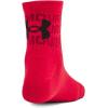 imageUnder Armour UnisexChild Youth Essential Quarter Socks 6 Pack600 Red  Red  Black