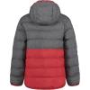 imageUnder Armour boys Pronto Colorblock Puffer Jacket Midweight Zip Up Closure Repels WaterPitch GrayRed
