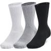 imageUnder Armour UnisexAdult Training Cotton Crew Socks 3 Pack035 Steel  White  Black