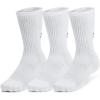 imageUnder Armour UnisexAdult Training Cotton Crew Socks 3 Pack100 White  White  Black