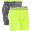 imageUnder Armour boys Performance Boxer Briefs Lightweight ampamp Smooth Stretch FitGraphiteYellow