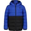 imageUnder Armour boys Pronto Colorblock Puffer Jacket Midweight Zip Up Closure Repels WaterTeam Royal Colorblock