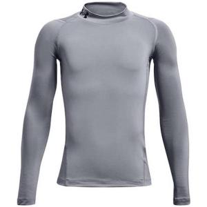 imageUnder Armour Boys HeatGear Armour Mock Long SleeveSteel 035Black