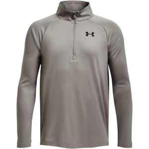 imageUnder Armour Boys Tech 20 12 Zip294 Pewter   Black