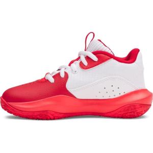 imageUnder Armour Kids Pre School Lockdown 7 Basketball Shoes104 WhiteRedRacer Red