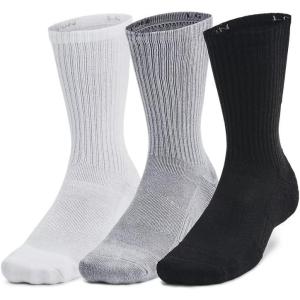 imageUnder Armour UnisexAdult Training Cotton Crew Socks 3 Pack035 Steel  White  Black