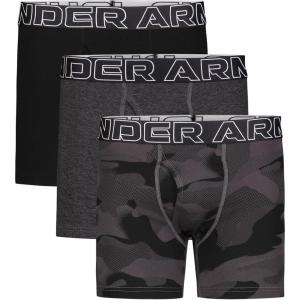 imageUnder Armour boys Charged Stretch Boxer Jock Lightweight ampamp Smooth Stretch Fit3pack Performance Cottoncastlerock